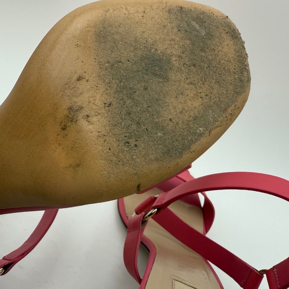 VALENTINO FREE ROCKSTUD SANDALS CHUNKY HEEL PINK SIZE 40.5 - Picture 7 of 7